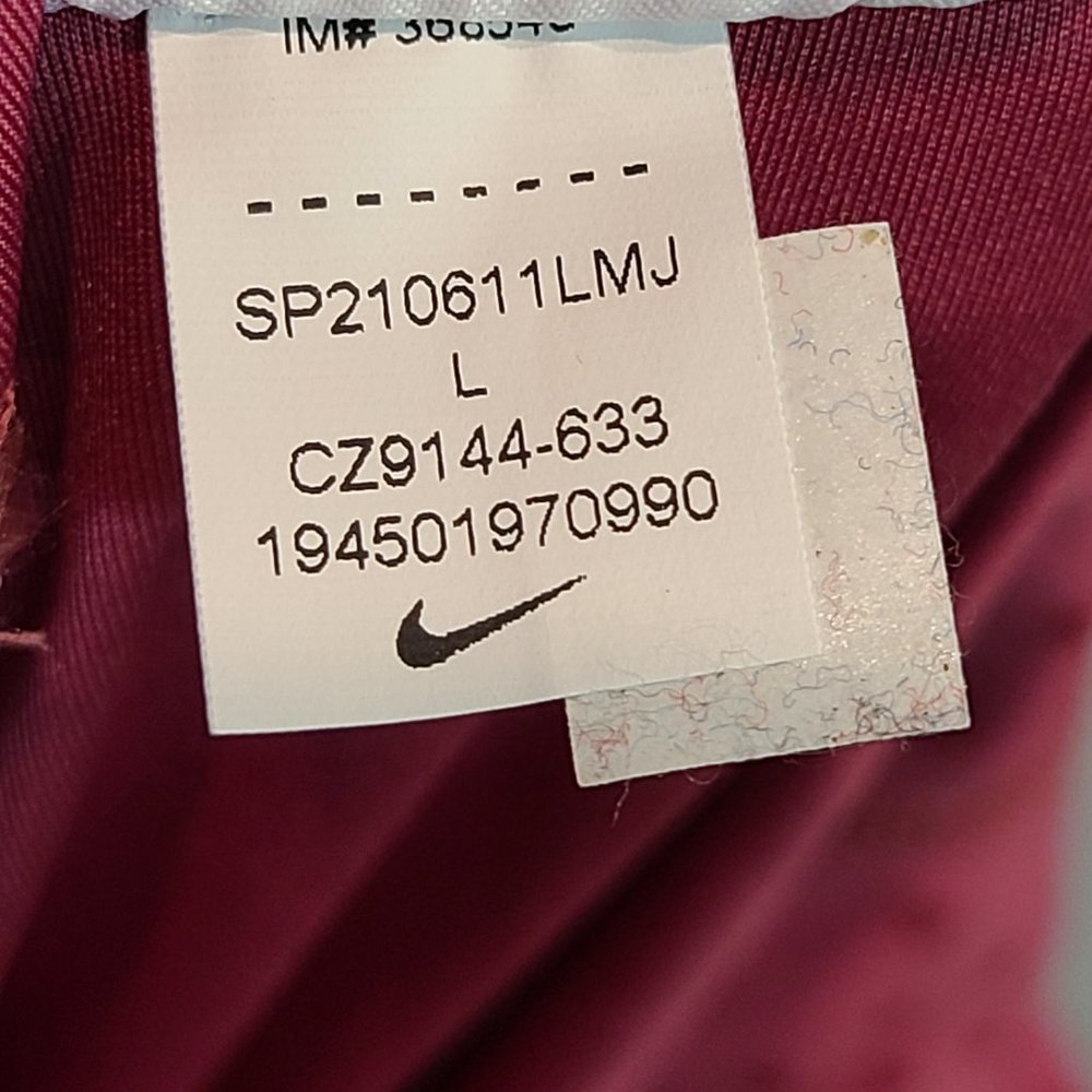 Nike Pink Fold-Over Waist Leggings with Dot Print - Picture 7 of 8